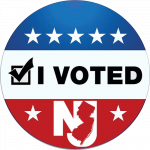 New Jersey I Voted sticker